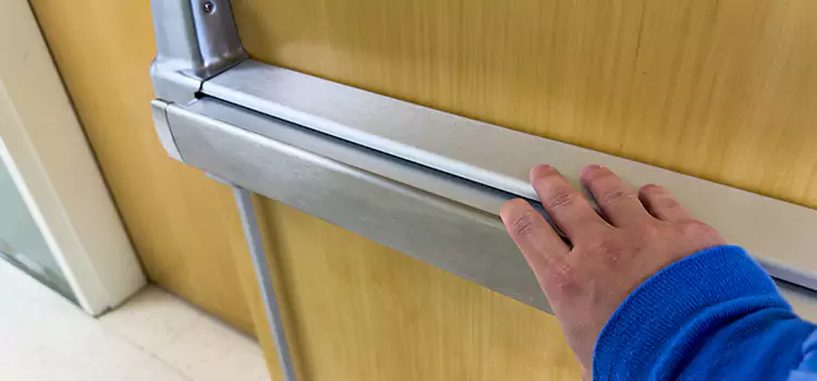 Installing a Push Bar on a Door North Massapequa